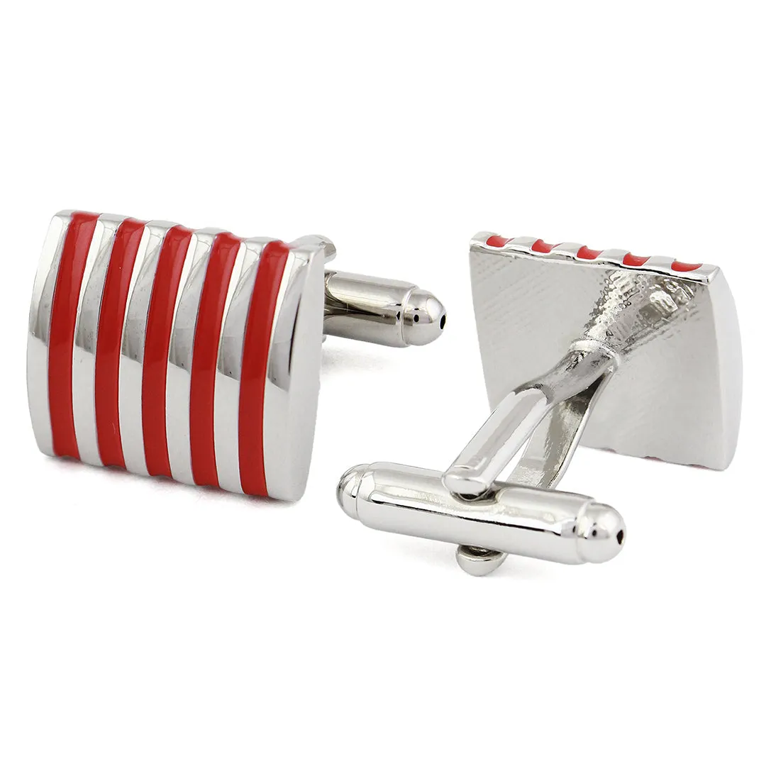 Peluche Effortless Red Cufflinks