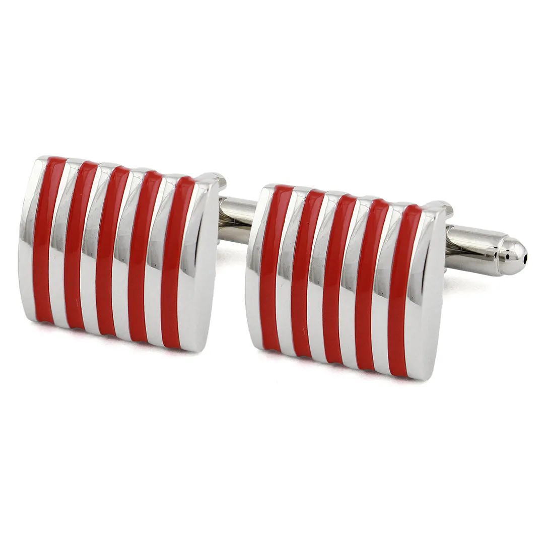 Peluche Effortless Red Cufflinks