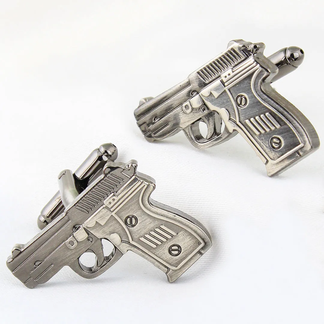 Peluche Gangsta Cufflink and lapel Pin Set