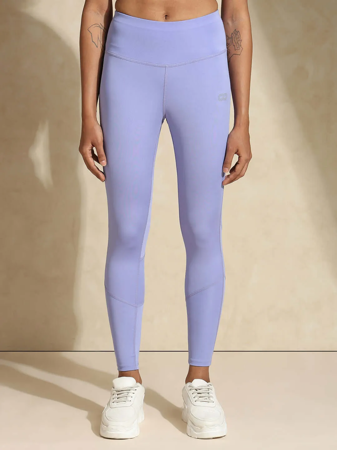 Periwinkle Cross back Crop Top & 7/8 Leggings