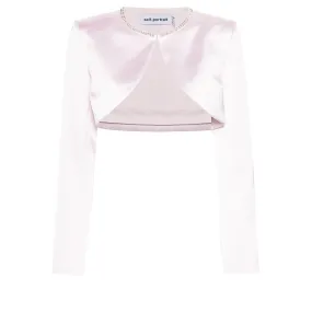 Pink Satin Bolero Jacket