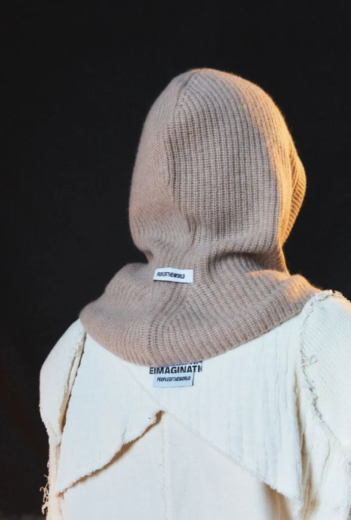 Pure Cashmere 100 Balaclava Beige