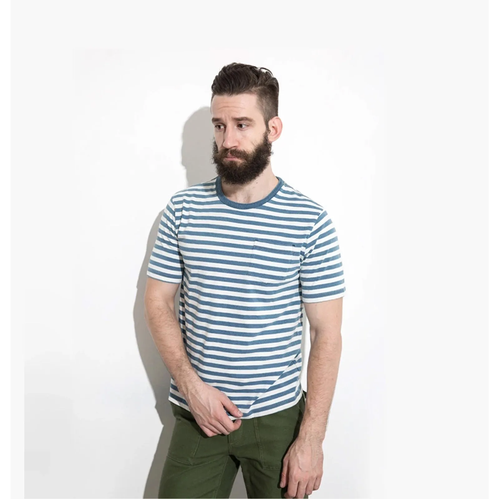 Pure Cotton Stripe T-shirt