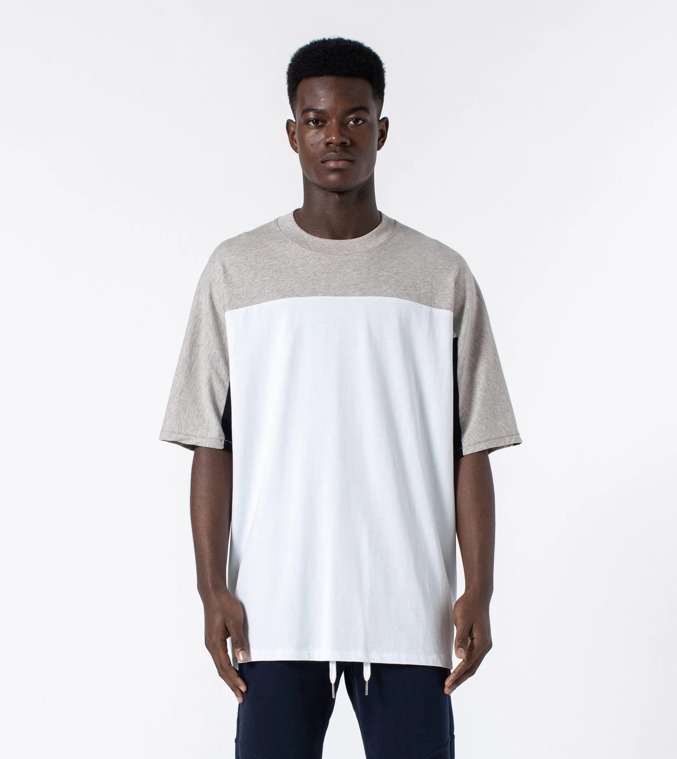 QB Rugger Tee White/Gravel