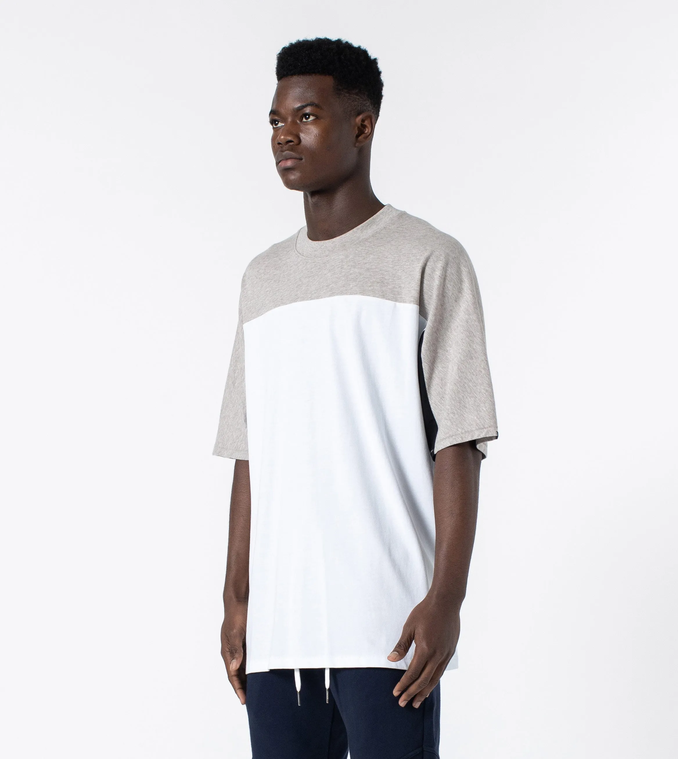 QB Rugger Tee White/Gravel