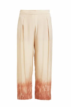 Rabens Saloner Holly Freckled Border Pants in Sand Pink