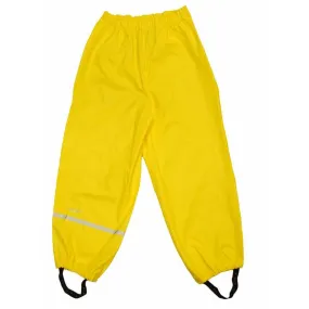 Rain Pants - Elastic Waist - Yellow