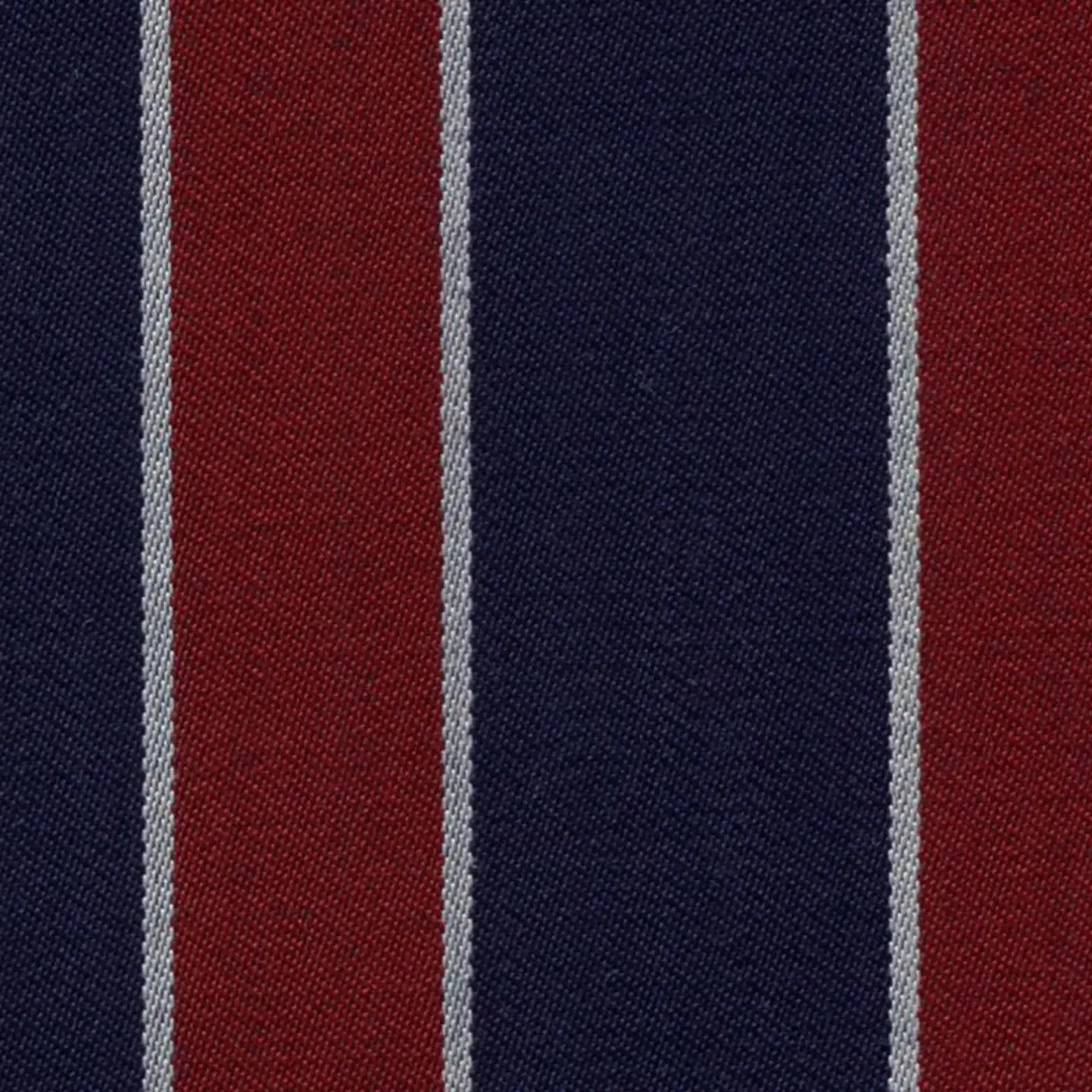 Red, Medium Blue and White Blazer Stripe Jacketing by Holland & Sherry