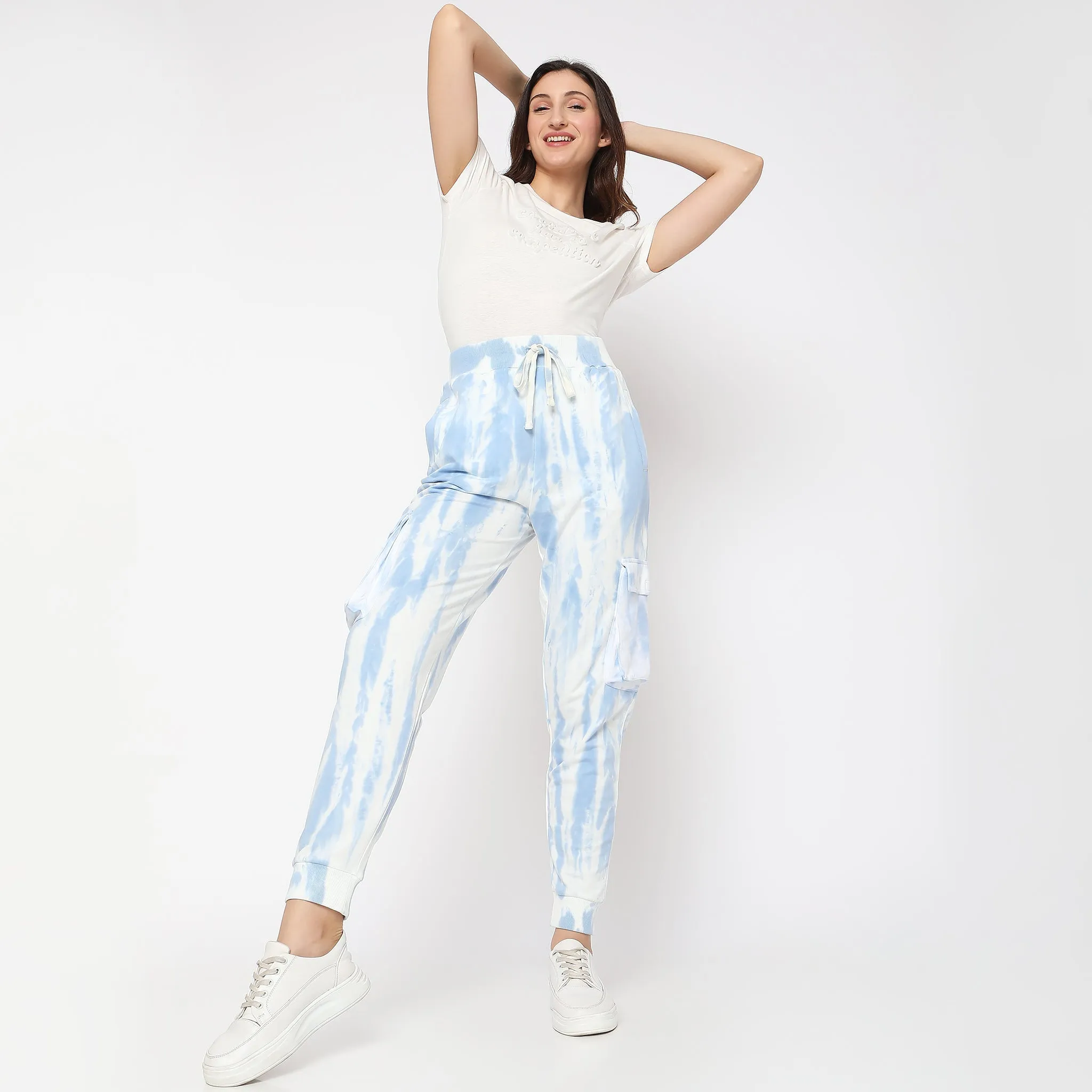 Regular Fit Tie - Dye High Rise Joggers