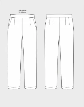 Regular Fit Trousers Sewing Pattern, The Assembly Line