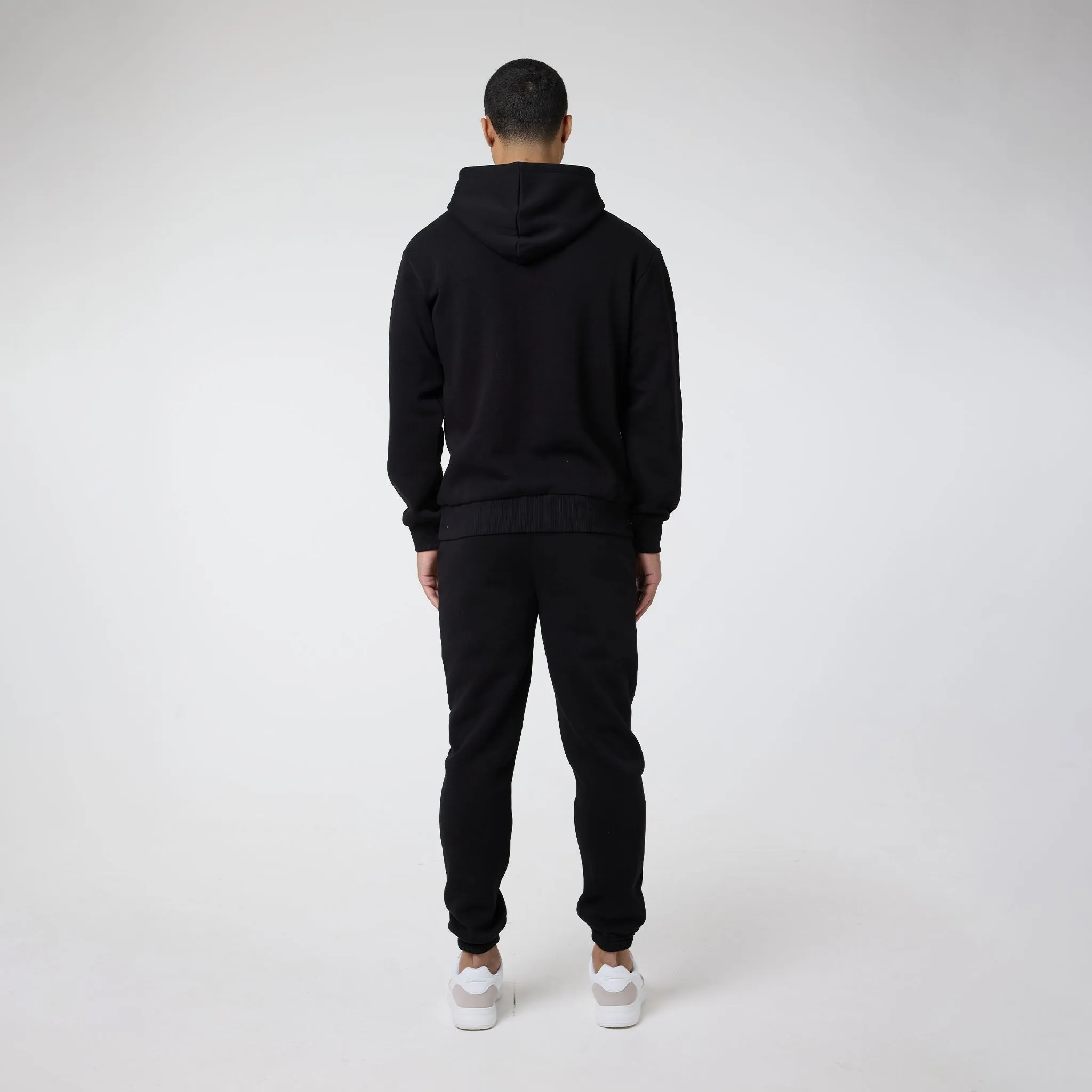 Relaxed Fit Cuffed Jogger | Black