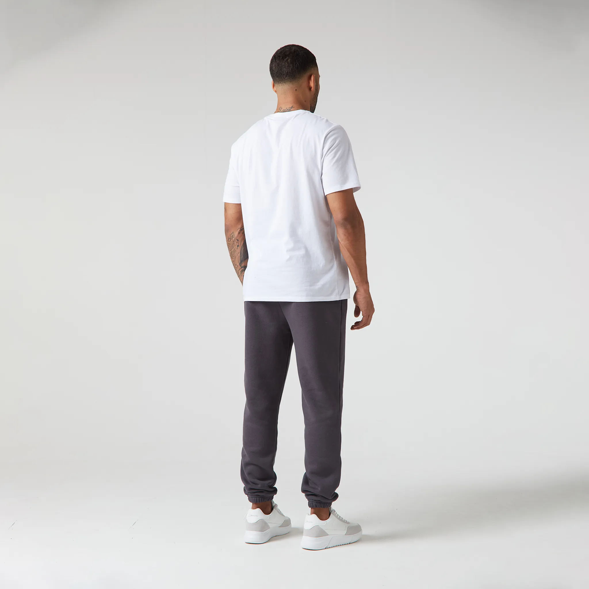 Relaxed Fit Cuffed Jogger | Dark Grey