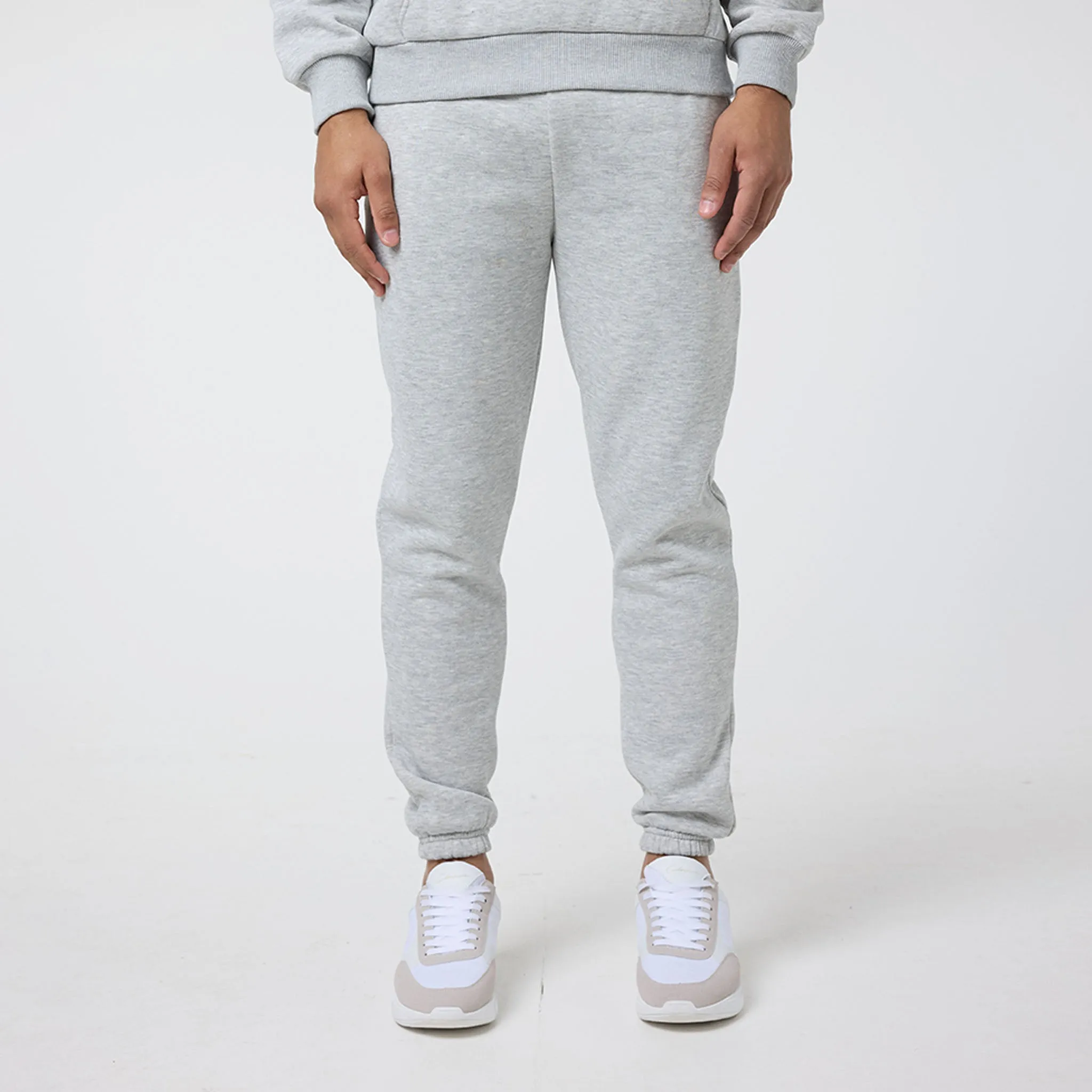 Relaxed Fit Cuffed Jogger | Grey Marl