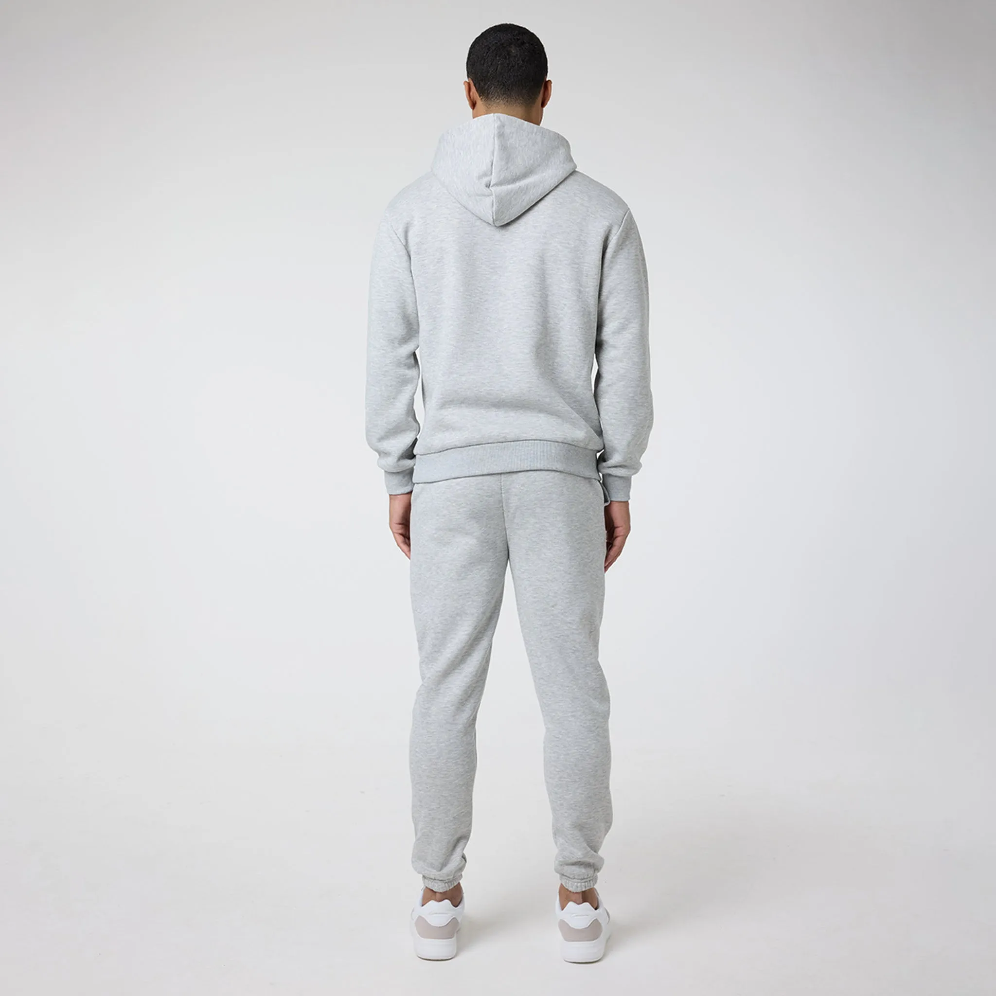 Relaxed Fit Cuffed Jogger | Grey Marl