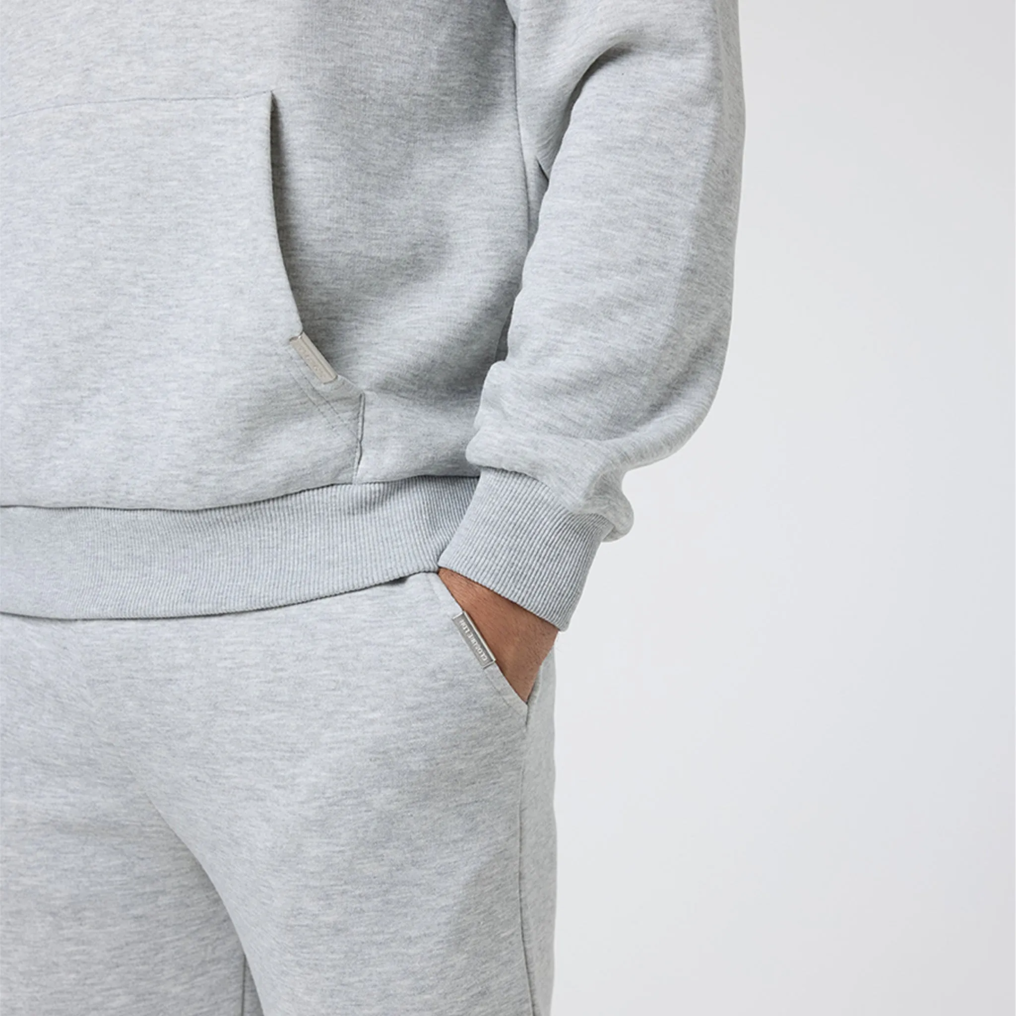 Relaxed Fit Cuffed Jogger | Grey Marl