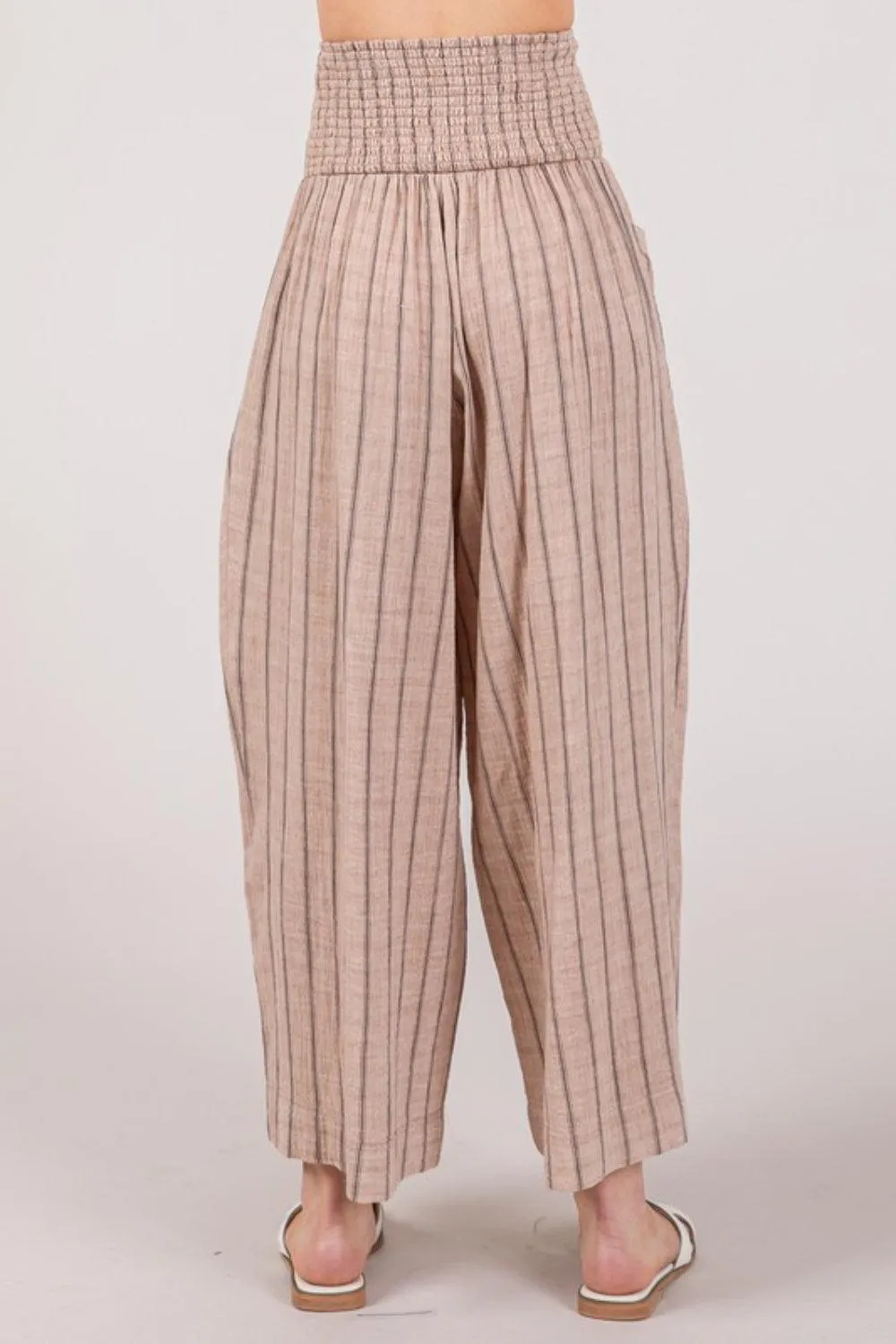 SAGE   FIG Cotton Gauze Wash Stripe Pants