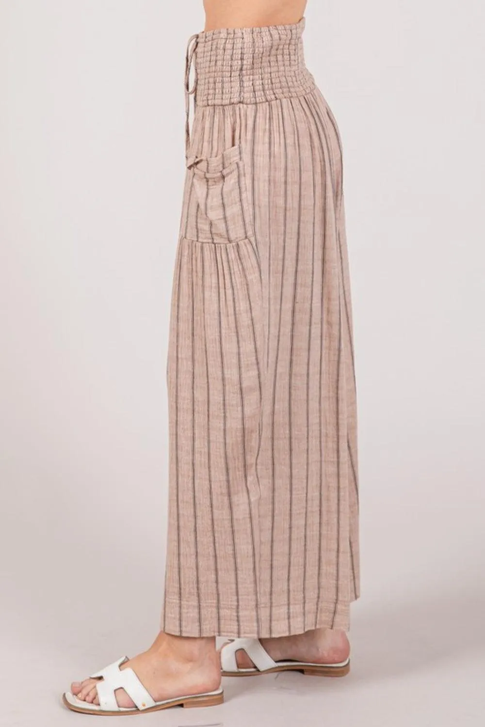 SAGE   FIG Cotton Gauze Wash Stripe Pants