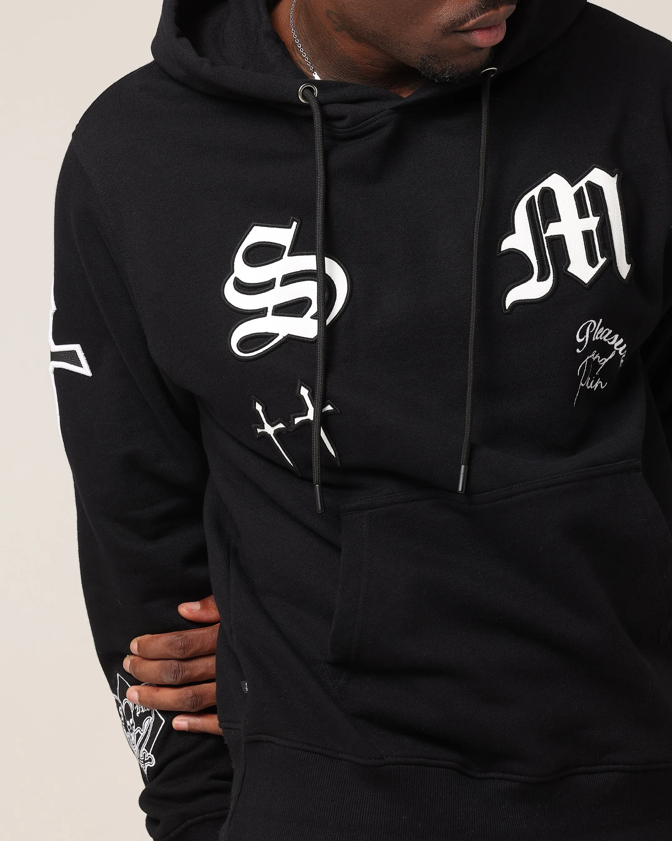 Saint Morta Graveyard V2 Hoodie Black/White