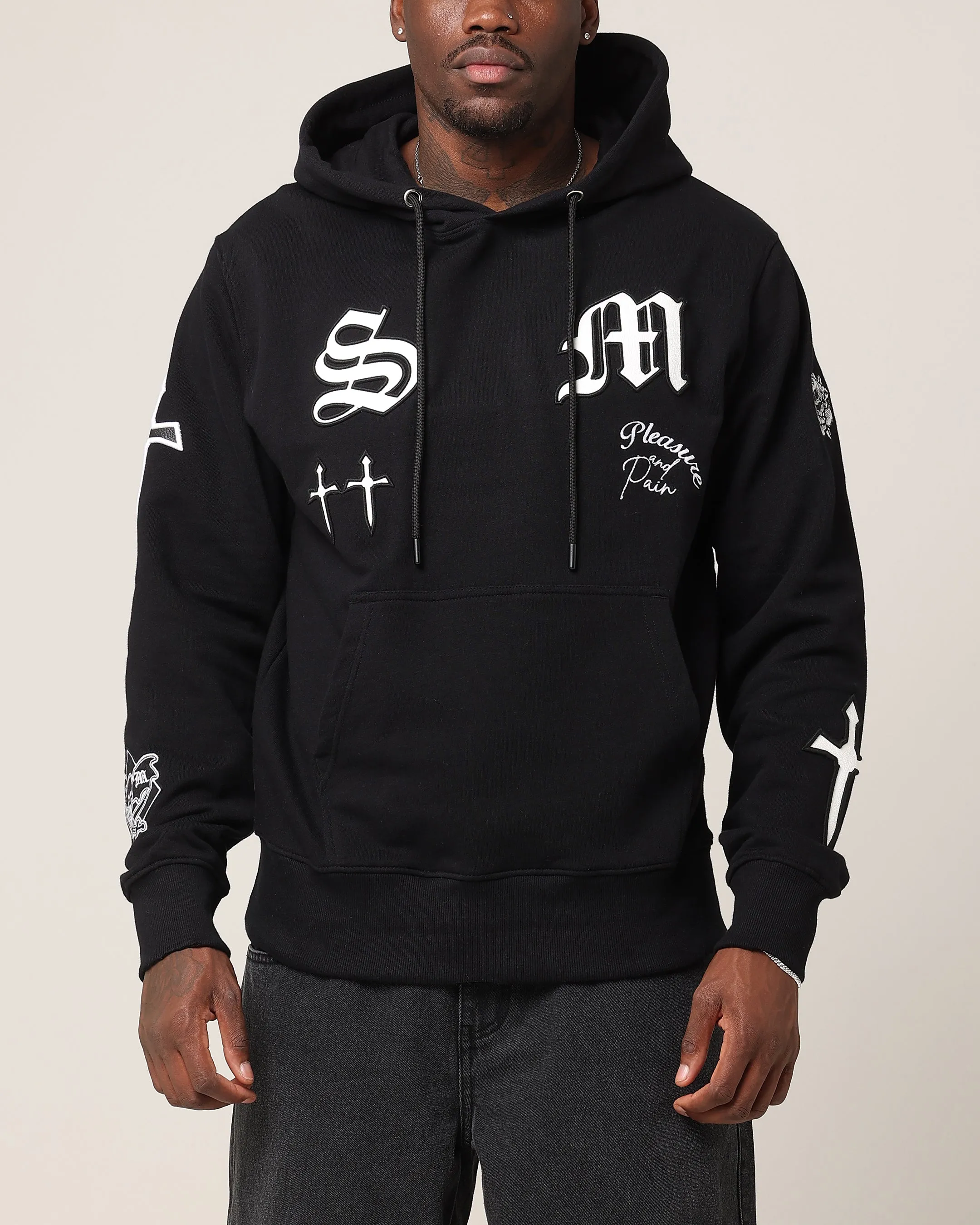 Saint Morta Graveyard V2 Hoodie Black/White