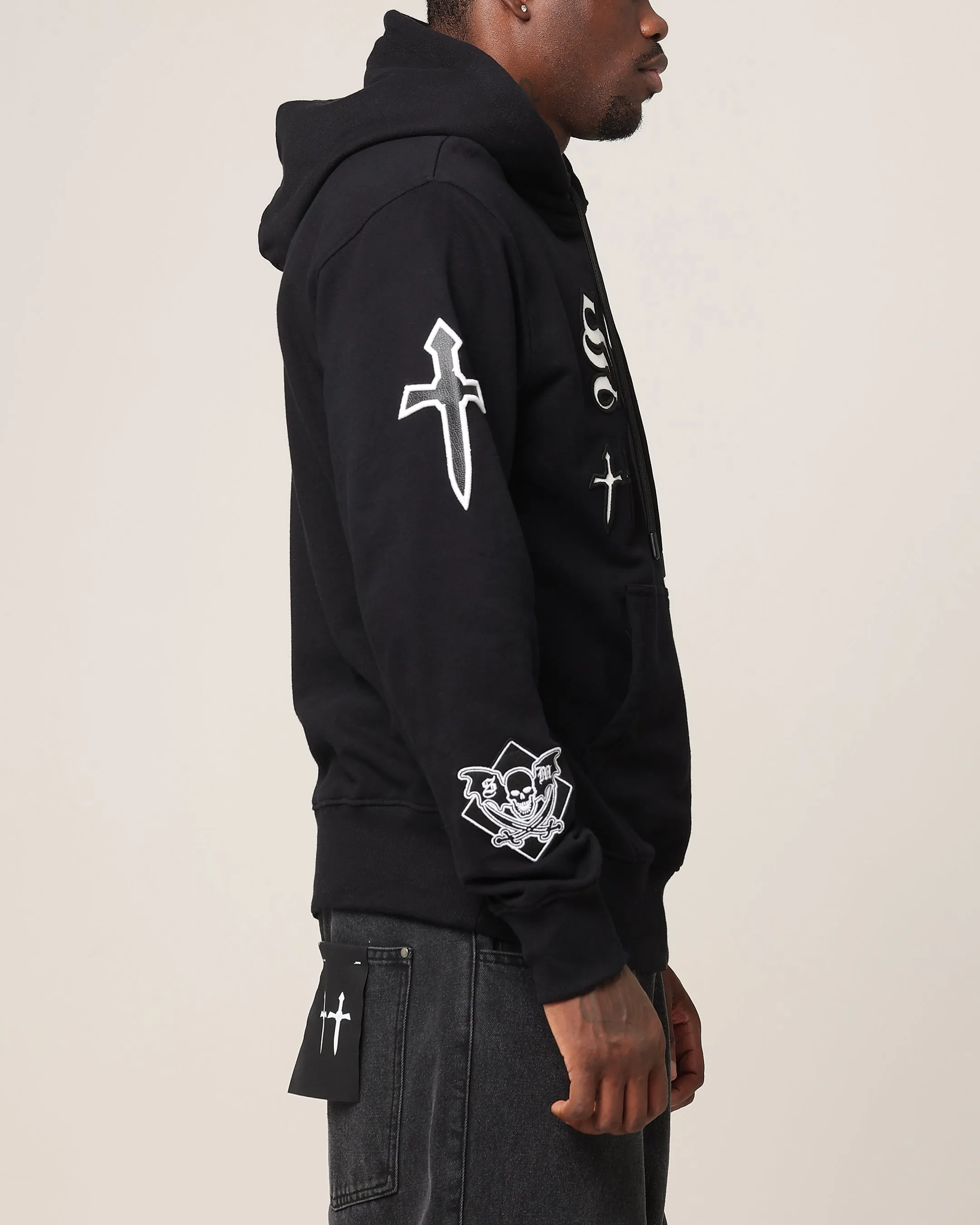 Saint Morta Graveyard V2 Hoodie Black/White