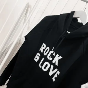 SAMPLE Black rock & love hoody