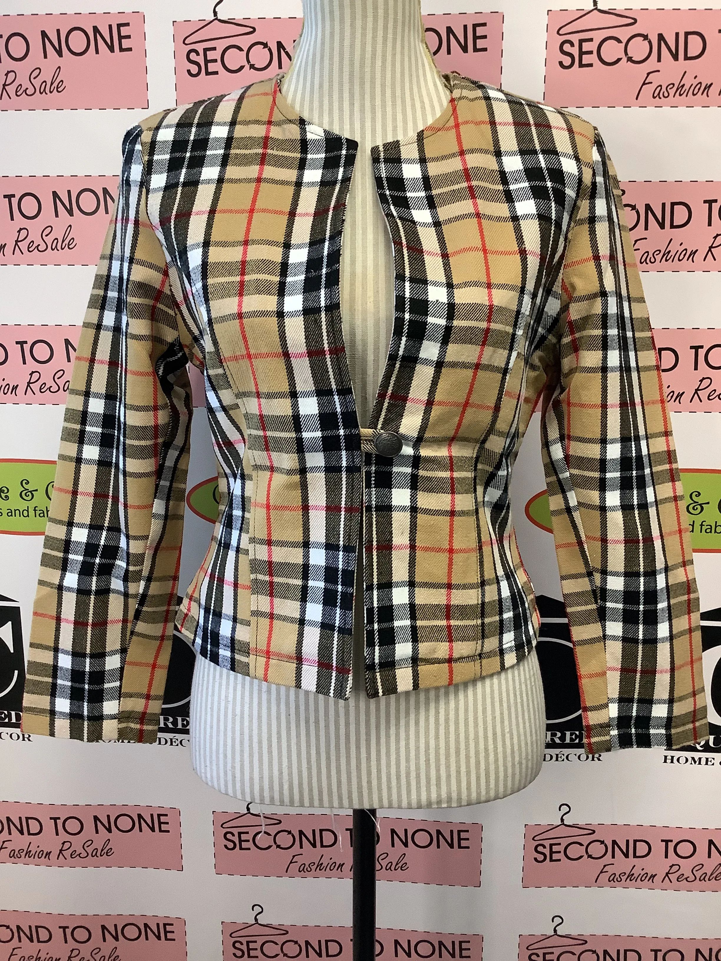 Scottish Tartan Cropped Jacket (2 Tartan Colours)