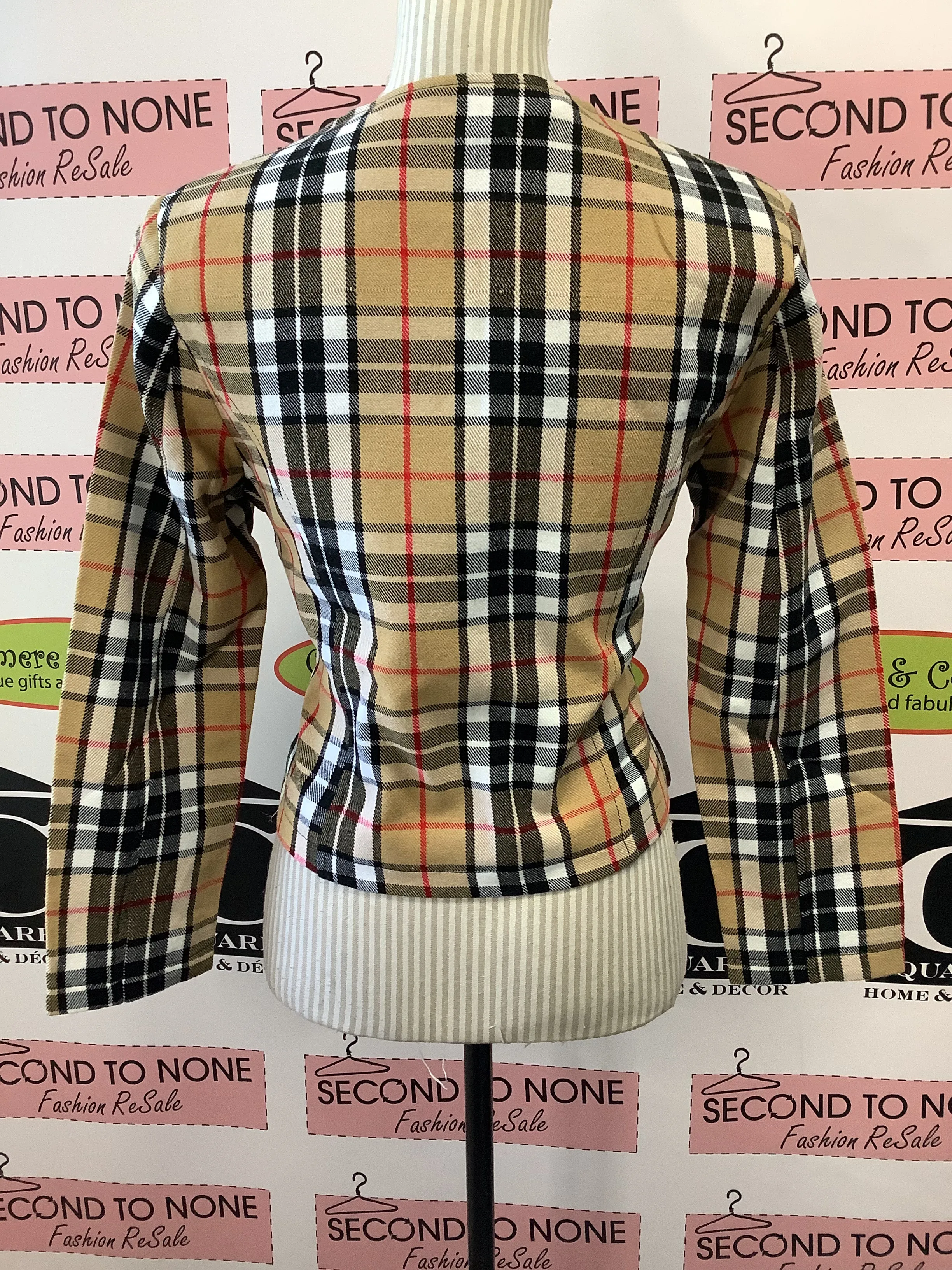 Scottish Tartan Cropped Jacket (2 Tartan Colours)