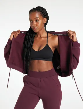 Select Crop Jacket - Black Cherry