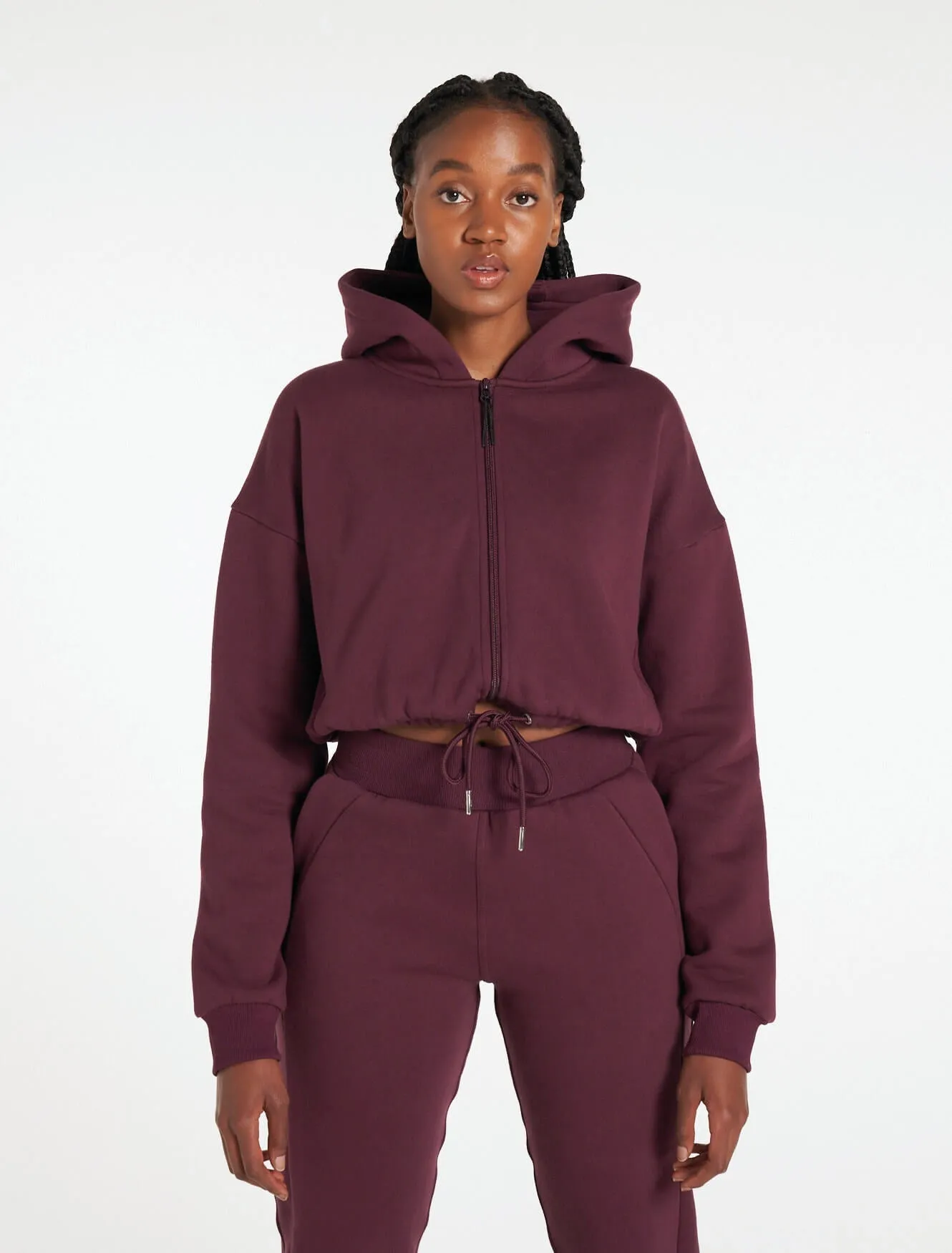 Select Crop Jacket - Black Cherry