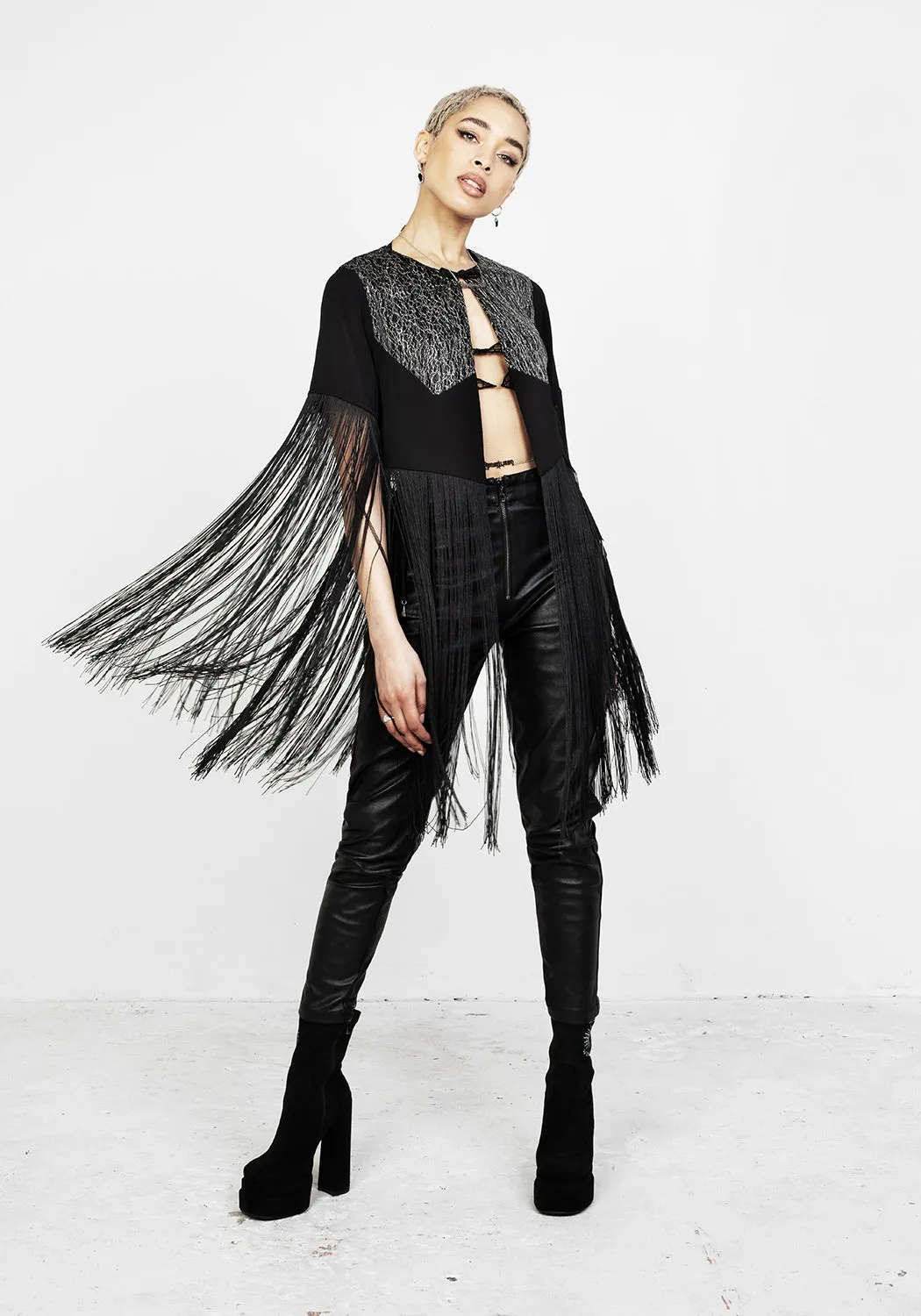 Sharona Fringed Bolero Jacket