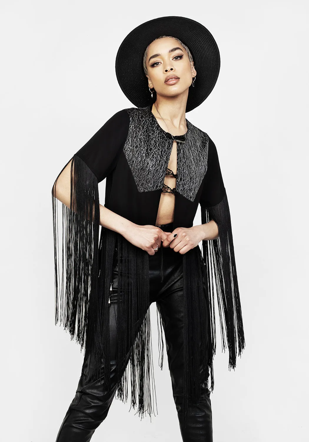 Sharona Fringed Bolero Jacket