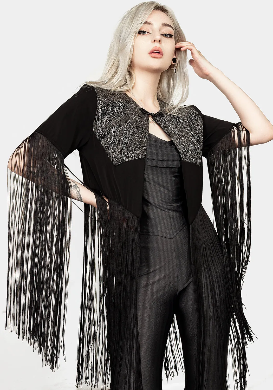 Sharona Fringed Bolero Jacket