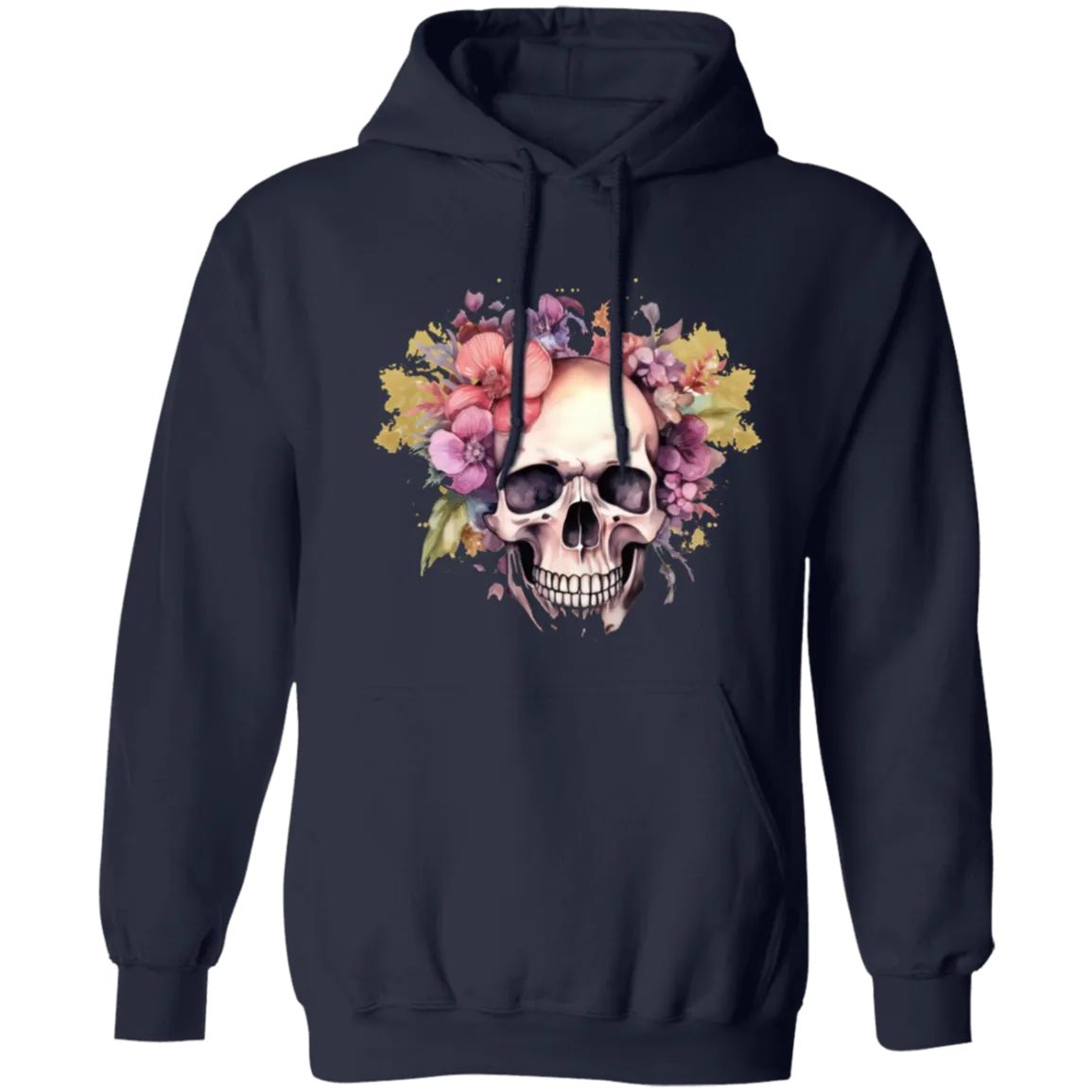 Skull and Roses Z66x Pullover Hoodie 8 oz