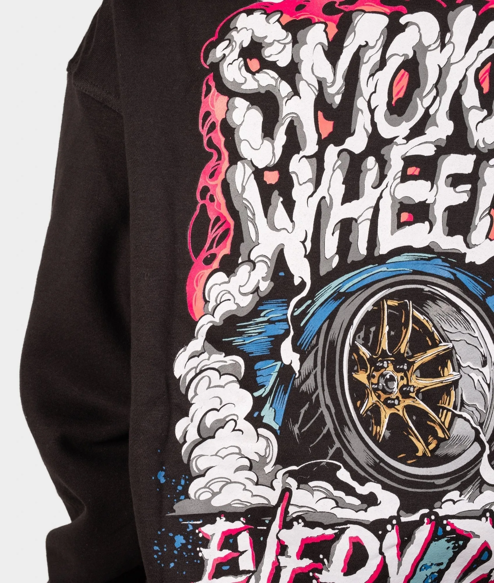 Smoke Wheels Womens Hoodie