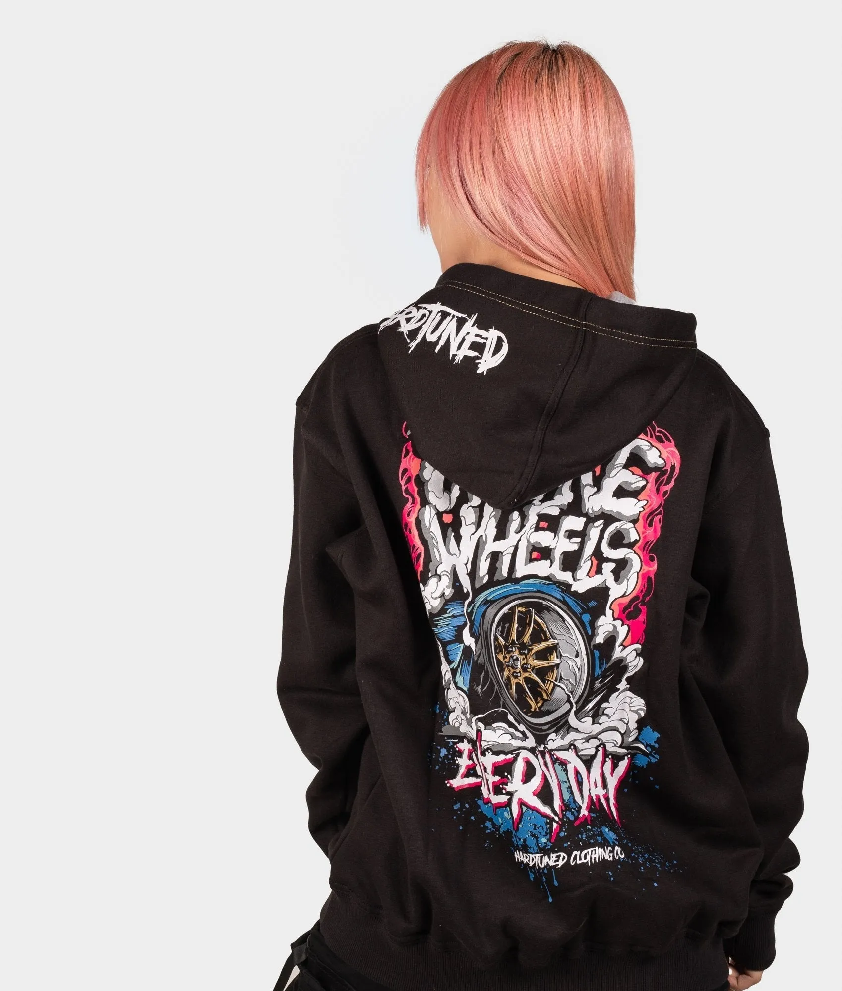 Smoke Wheels Womens Hoodie