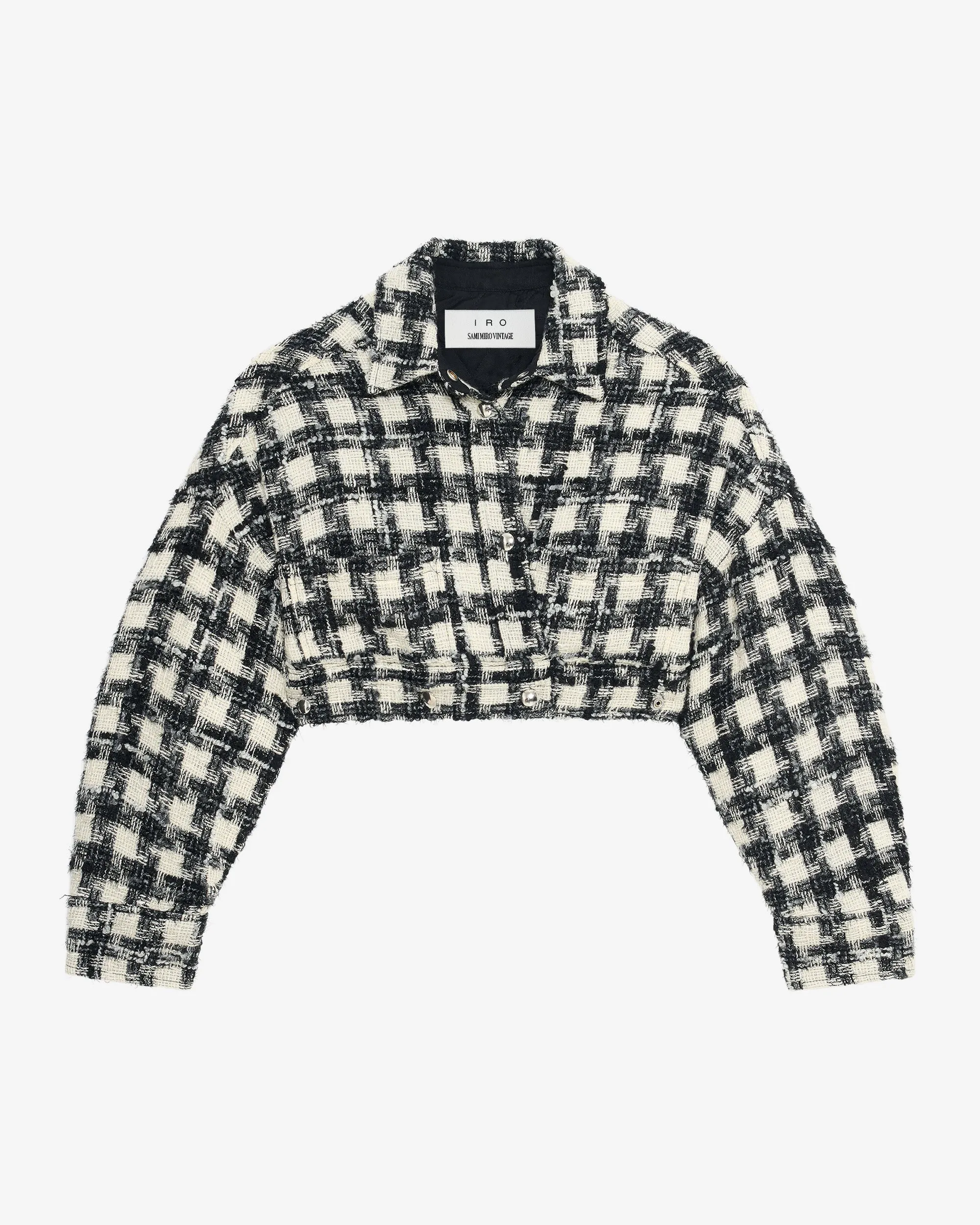 SMV X IRO HOUNDSTOOTH CROP JACKET