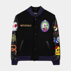 SP x Beetlejuice Haunted House Varsity Mens Jacket (Black/Purple)