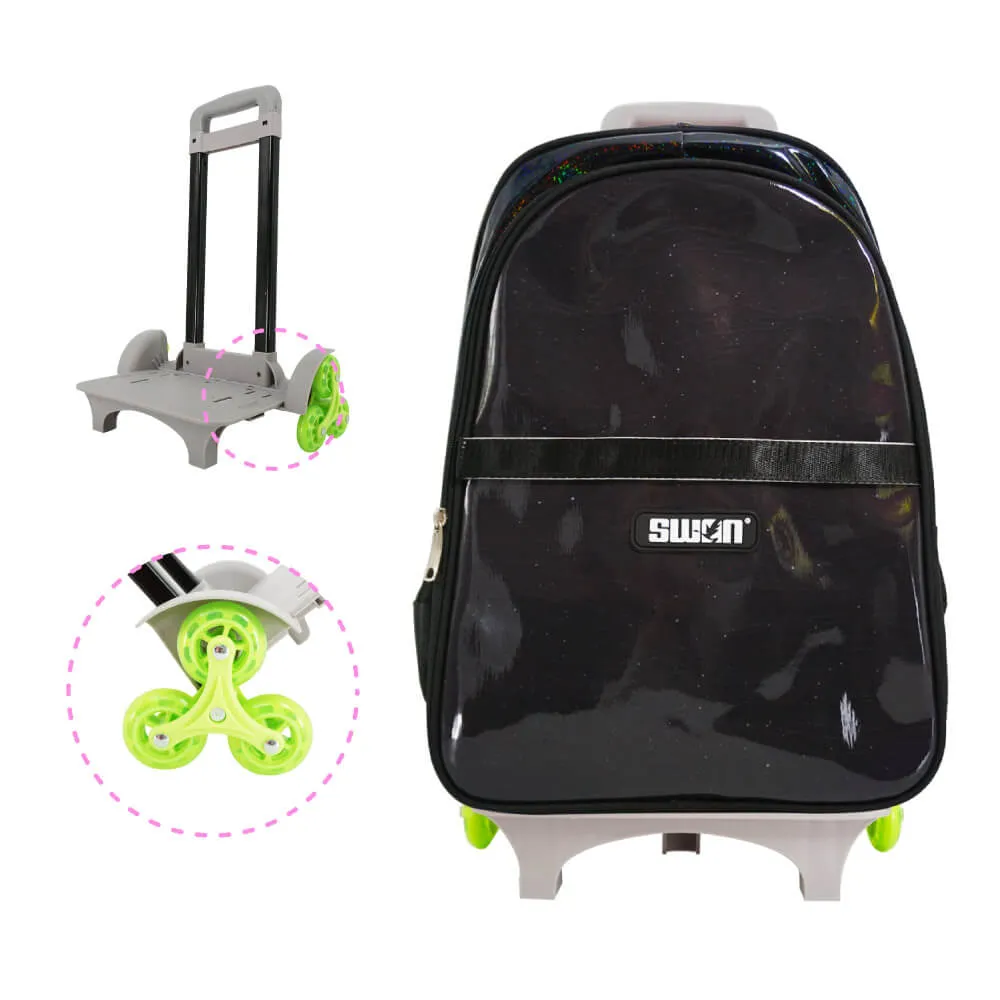 SWAN SHINE PRIMARY (XL) STAIRCASE TROLLEY SCHOOL BAG