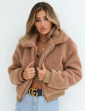 Teddy Jacket - Tan