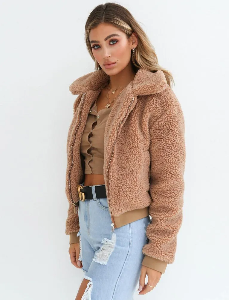 Teddy Jacket - Tan