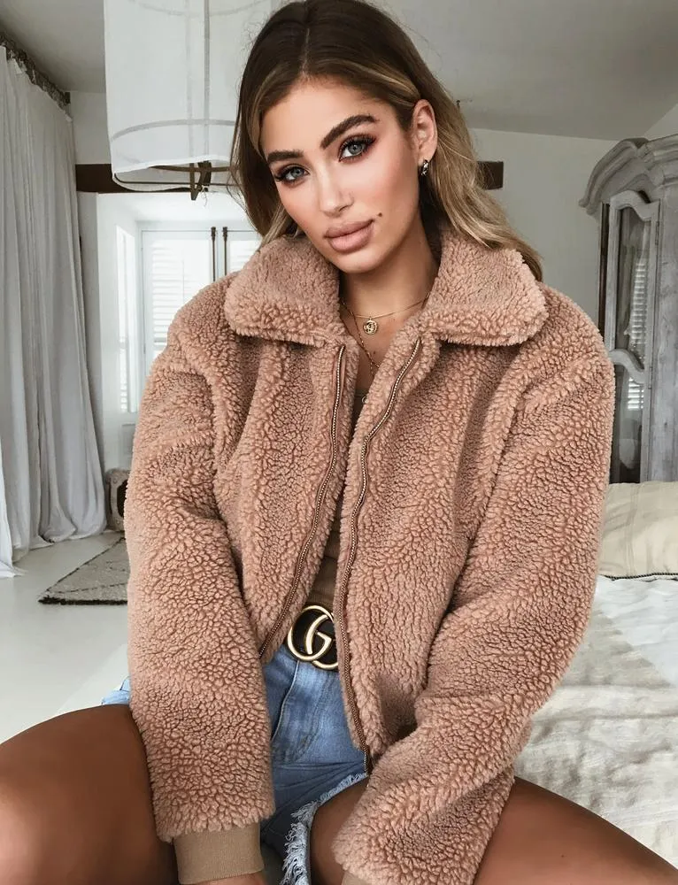 Teddy Jacket - Tan