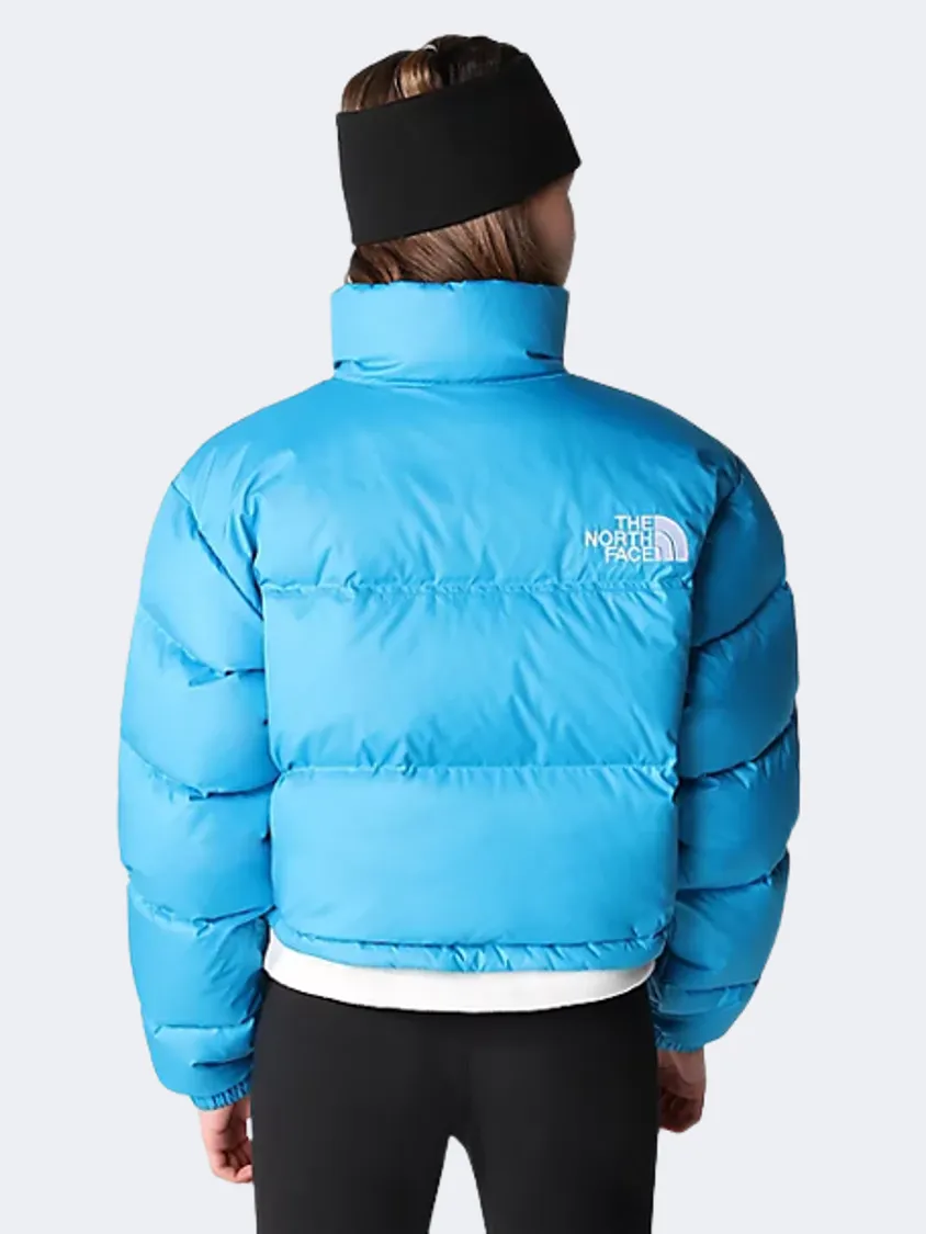 The North Face Nuptse Short Women Lifestyle Jacket Acoustic Blue