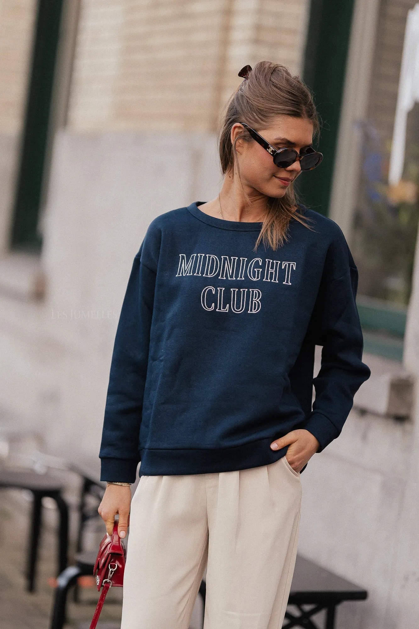 VIMaldea O-neck LS sweatshirt navy