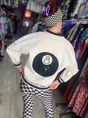 Vintage 90s Sequin 8 Ball Jacket