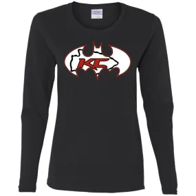 We Are The Kansas City Chiefs Batman Nfl Mashup Women Long Sleeve Shirt