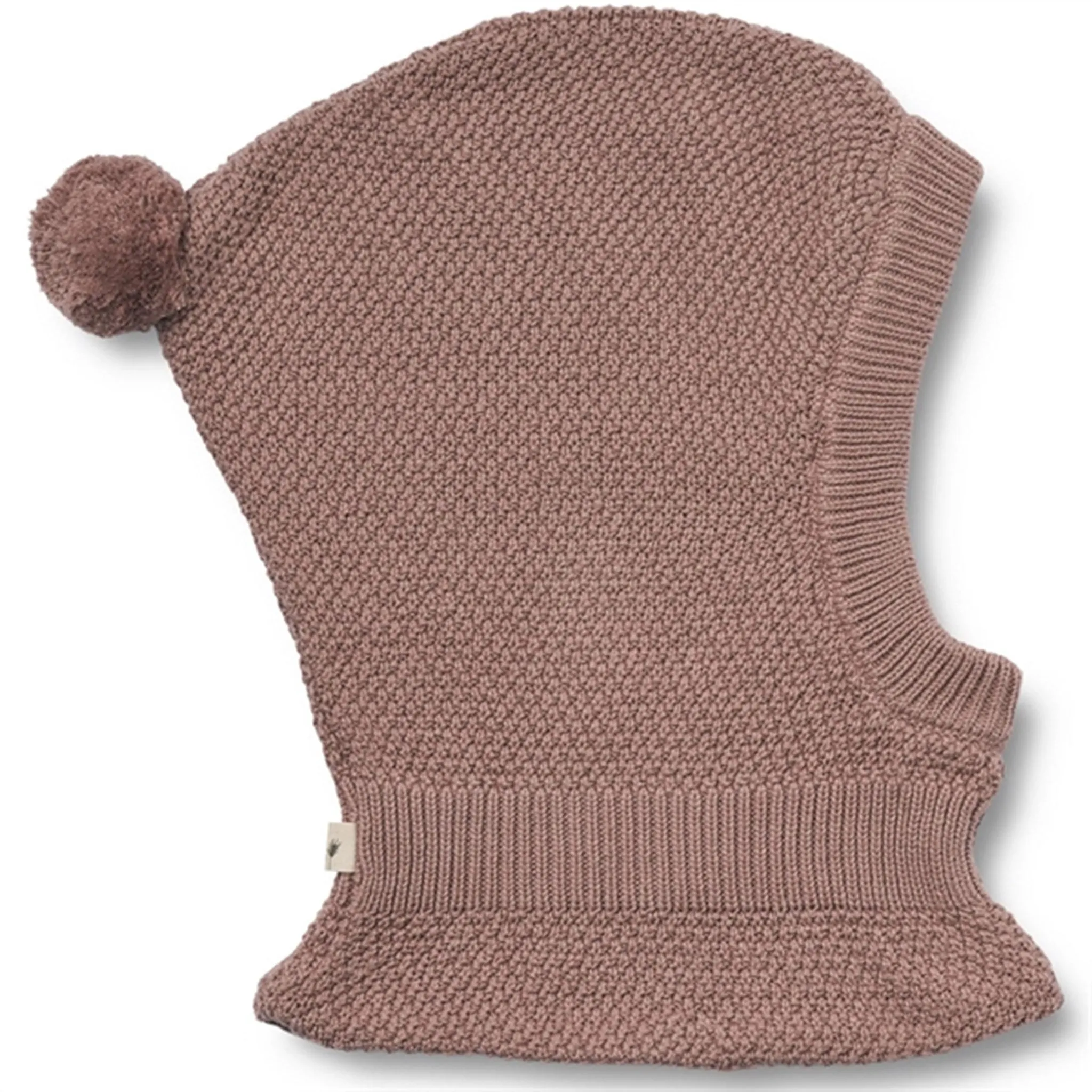 Wheat Balaclava Knitted Pomi Lavender Rose