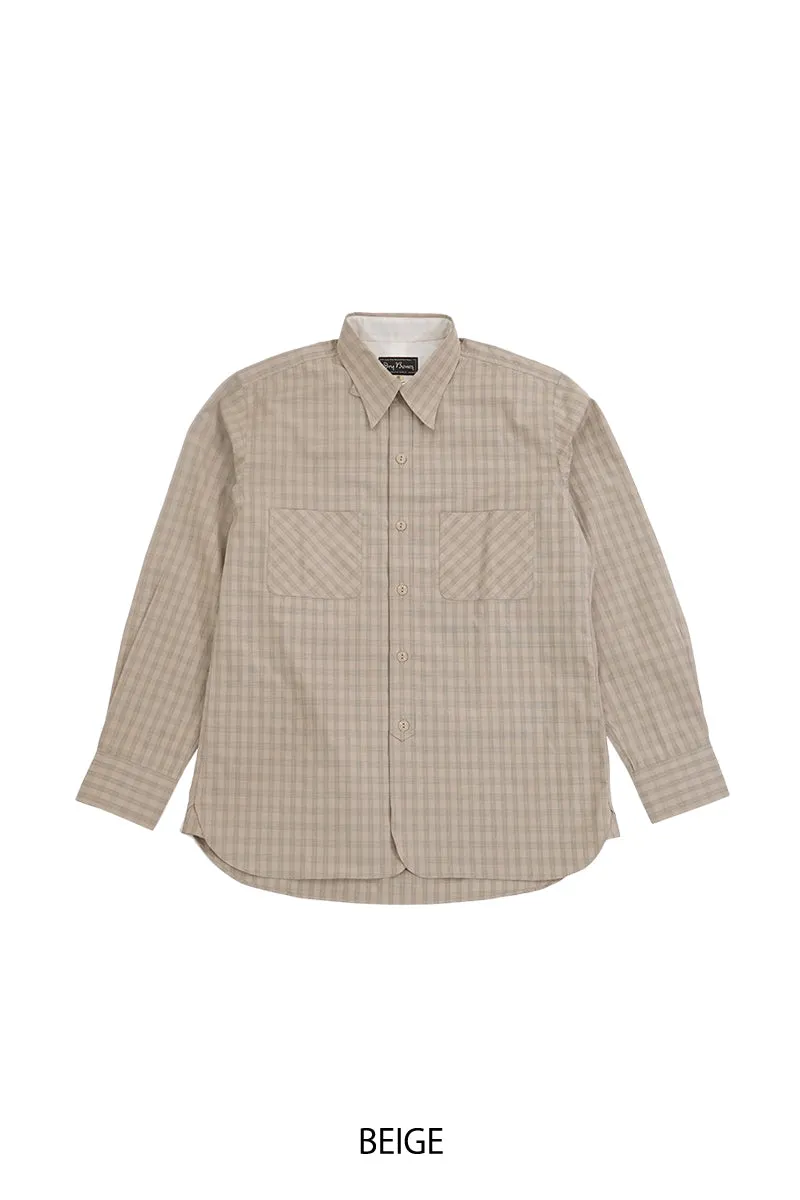 Windowpane Work Shirt