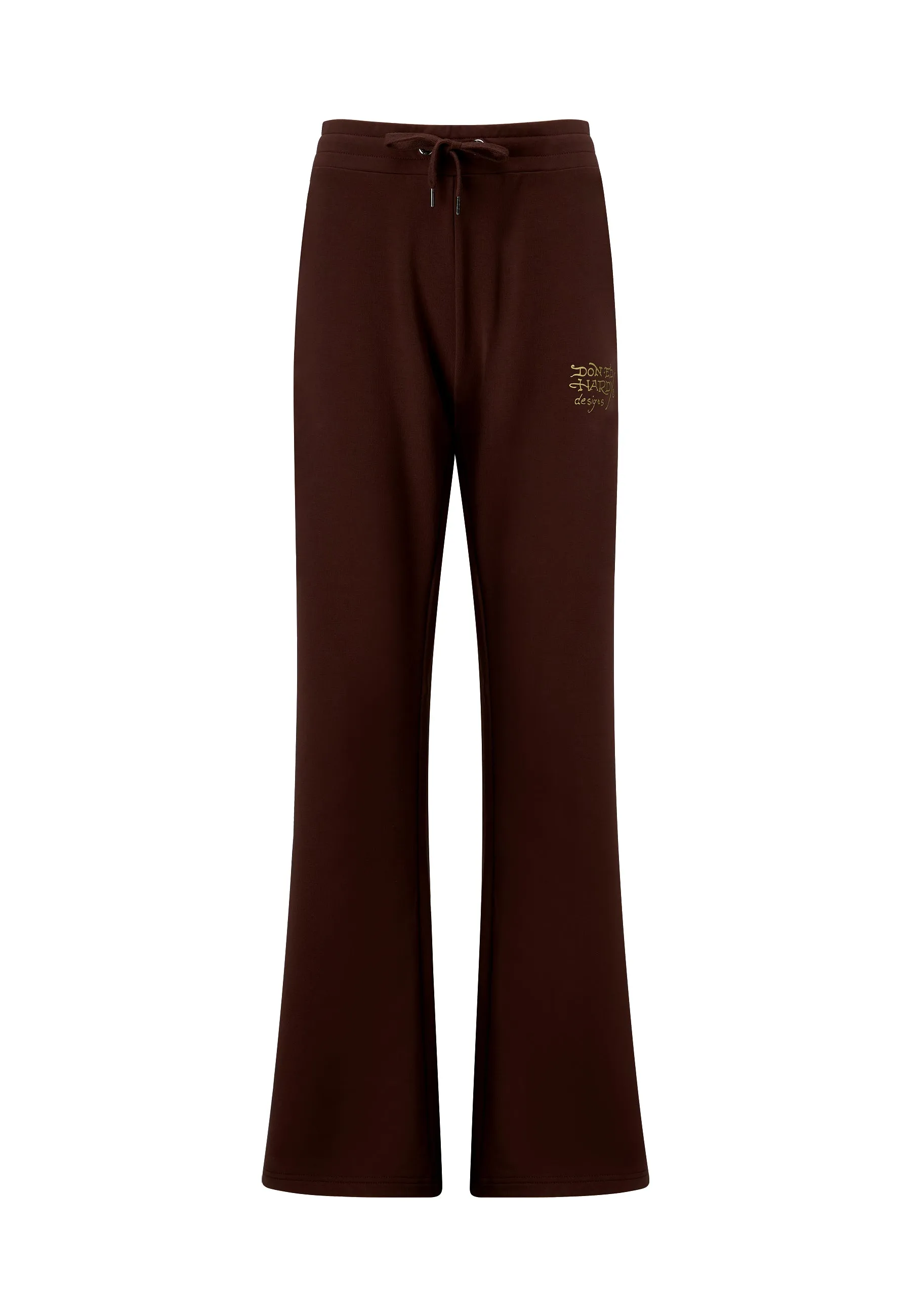 Womens Lks Flared Trousers - Brown