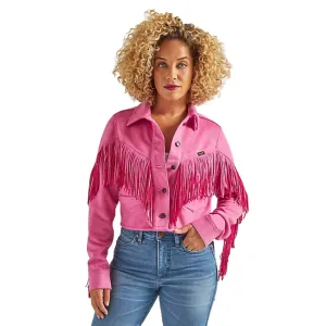 WRANGLER WOMEN'S RETRO CROP FRINGE JACKET - 112342643