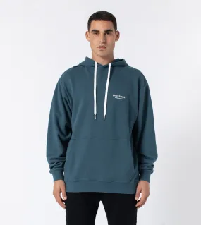 ZRGH Orgo Hood Sweat Dk Aqua